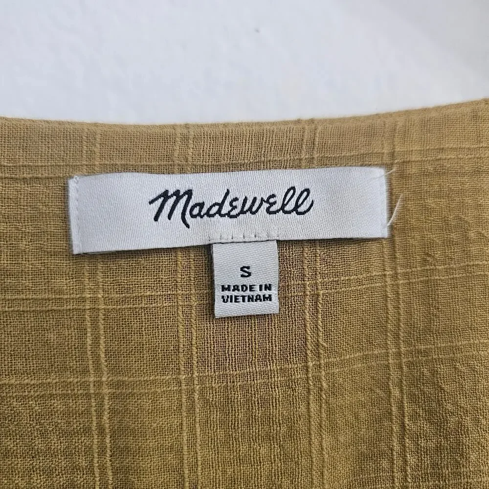 MADEWELL Pembroke Top in Mahan Plaid Size S